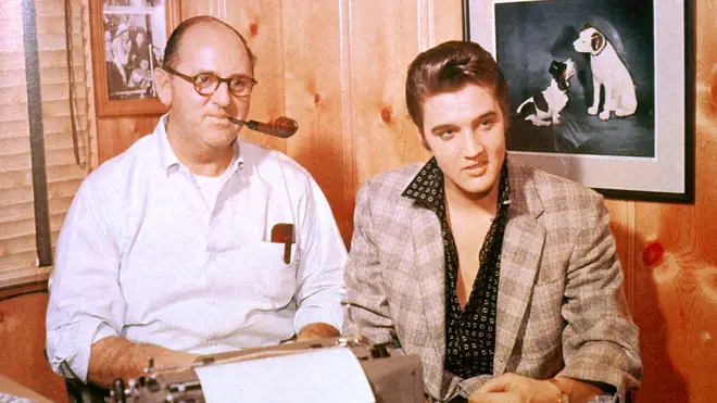 Colonel Tom Parker and Elvis Presley in 1956