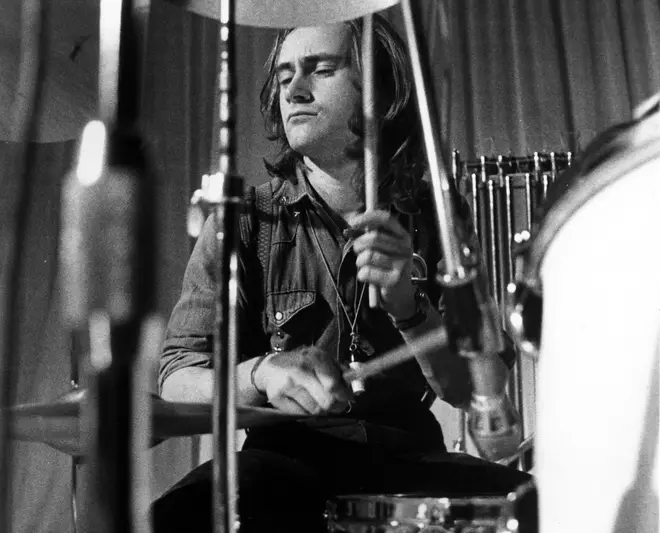 Phil Collins playing the drums in the early '70s