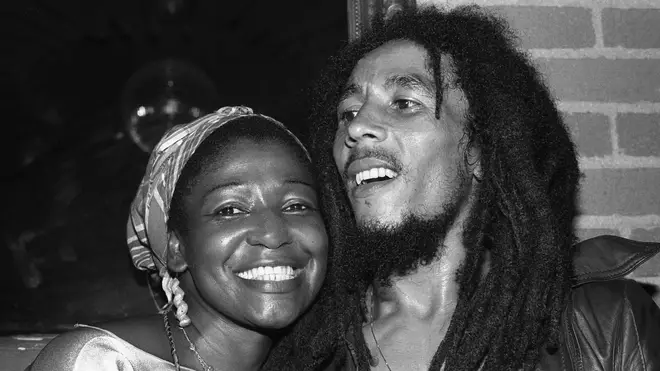 Bob Marley and Rita Marley in 1978