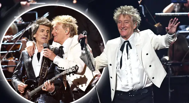 Rod Stewart reunited with Faces' members Ronnie Wood and Kenney Jones
