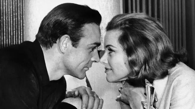 Honor Blackman and Sean Connery