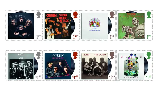 The band will be honoured with 13 stamps featuring their album artwork and rare live performance pictures