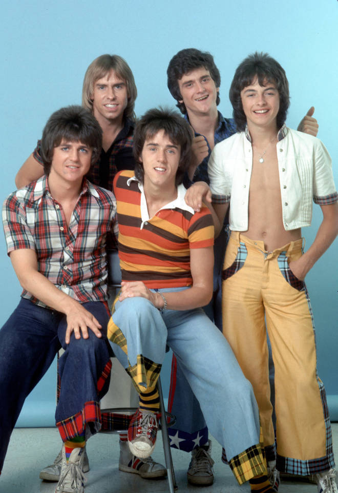 Ian Mitchell with the Bay City Rollers