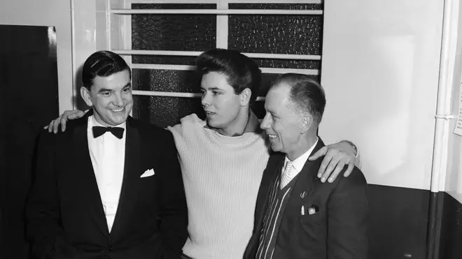 Cliff Richard and his father (right) in 1959