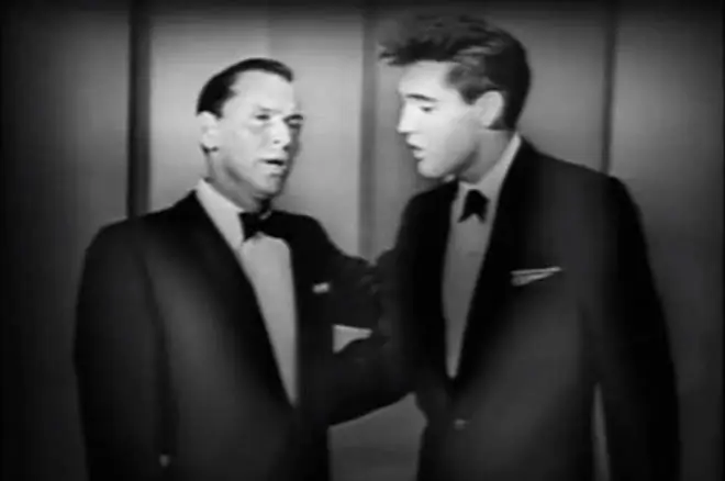 Elvis was 25-year-old when he appeared on the TV special alongside Frank Sinatra