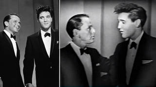 Watch 25-year-old Elvis Presley sing duet with Frank Sinatra in incredible 1960 footage