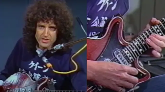 Filmed in 1983, the tutorial shows the Queen guitarist demonstrating the technical and practical ways to achieve the famous 'Bohemian Rhapsody' solo as the camera zooms in on his acoustic set.