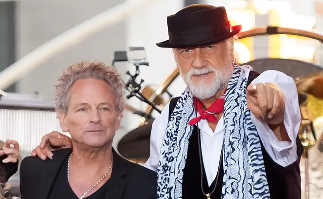Mick Fleetwood (right) has reconciled with ex-bandmate Lindsey Buckingham (left), he revealed in a Rolling Stone interview