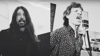 Mick Jagger and Dave Grohl in their latest music video