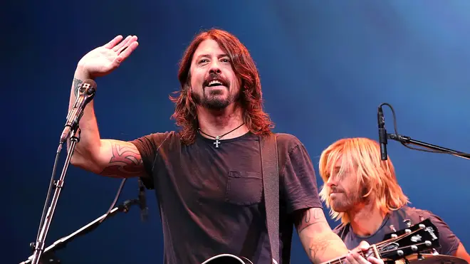 Dave Grohl Performing with the Foo Fighters in 2012