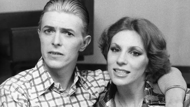 David Bowie and Angie in 1976