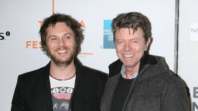 David Bowie with son Duncan Jones in 2009