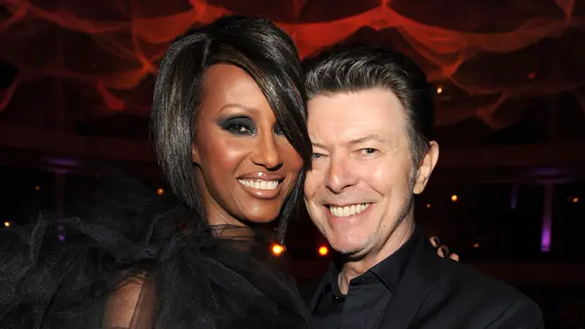 David Bowie with wife Iman in 2009