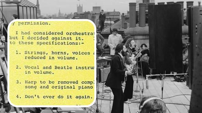 Beatles rooftop gig and Paul McCartney's letter