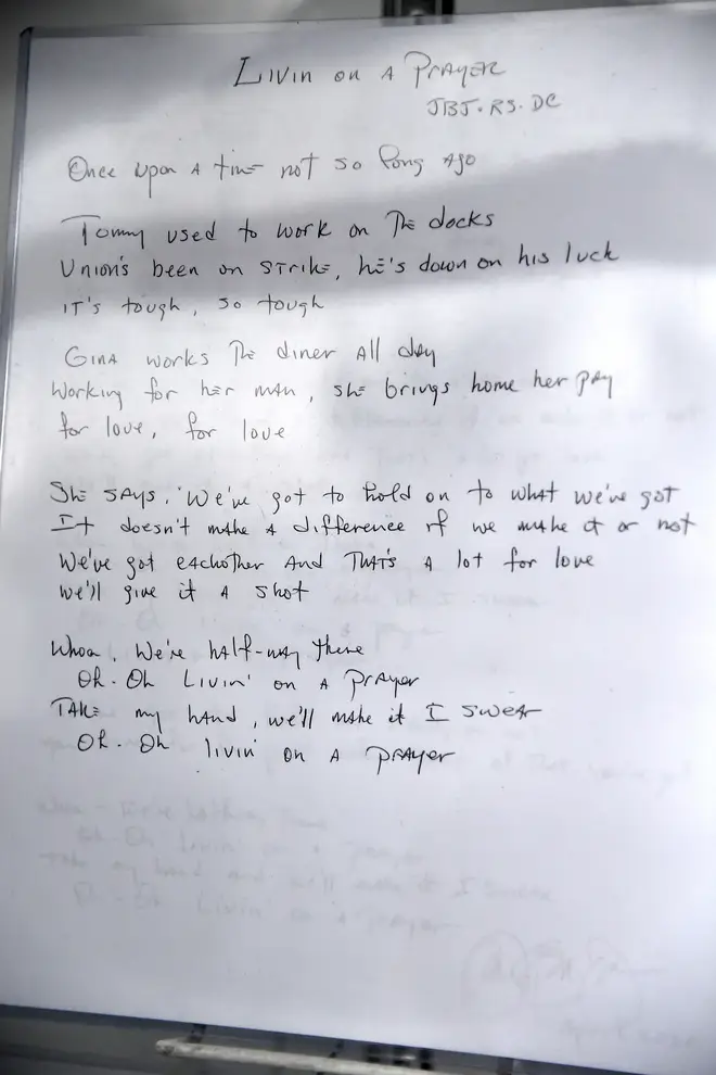 Bon Jovi - Livin' on a Prayer lyrics
