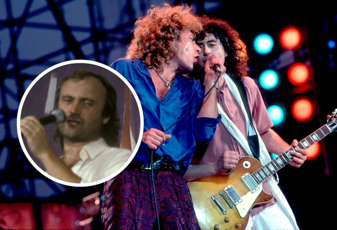 Phil Collins and Led Zeppelin at Live Aid