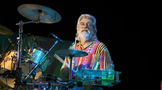 According to The Moody Blues frontman Justin Hayward, Graeme Edge was a "poet as well as a drummer". (Photo by Paul Bergen/Redferns)