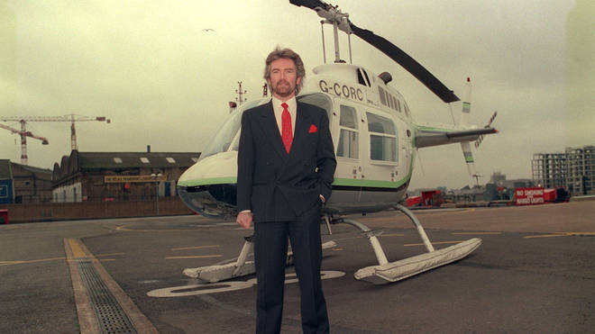 Noel Edmonds and his helicopter