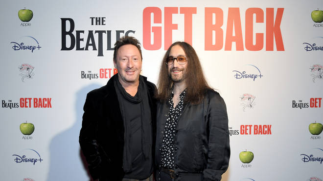 Julian and Sean Ono Lennon at the Get Back screening