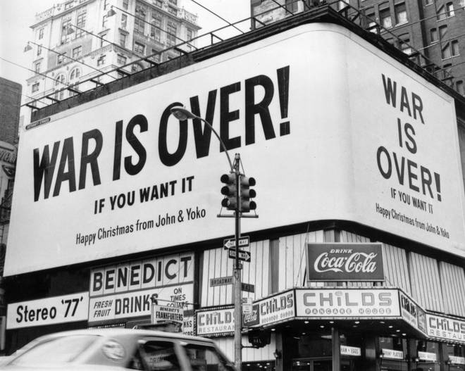 War is Over! If You Want It billboard
