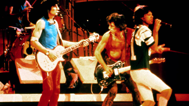The Rolling Stones on stage in 1983