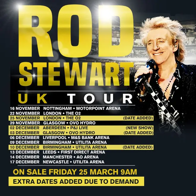 Rod Stewart 2022 UK Tour