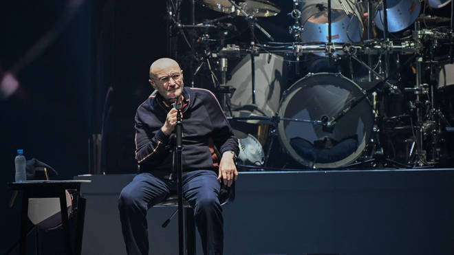 Phil Collins performs during The Last Domino? Tour