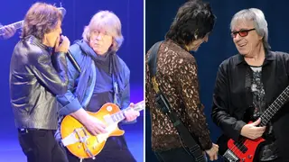 Mick Taylor and Bill Wyman with The Rolling Stones