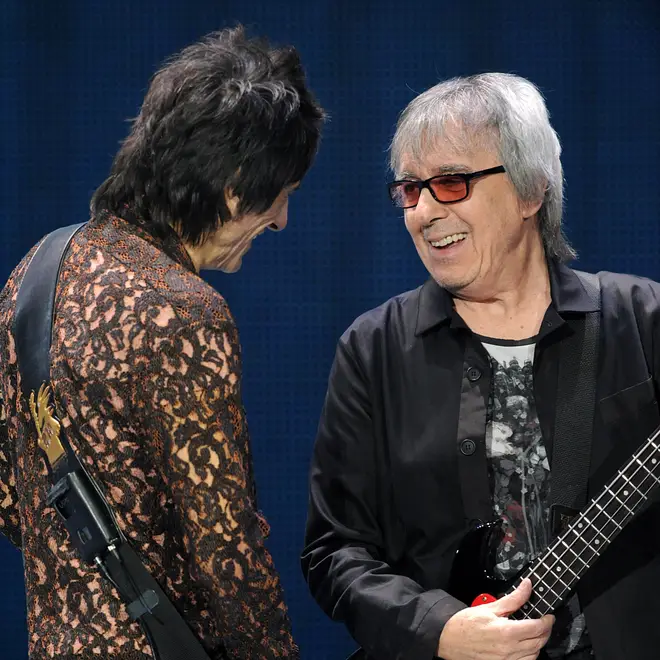 Bill Wyman with The Rolling Stones in 2012