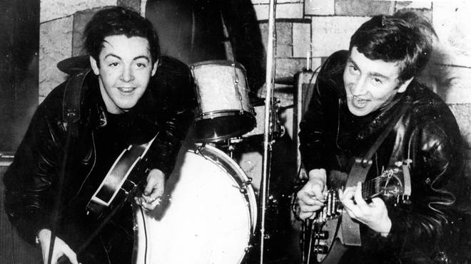 Paul McCartney and John Lennon in the early days of The Beatles