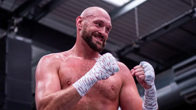 Tyson Fury promoting his upcoming title match