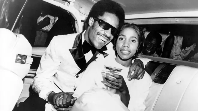 Stevie Wonder and his first wife Syreeta Wright in 1970