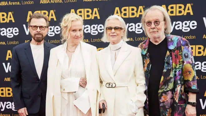 ABBA made a rare public appearance side-by-side.