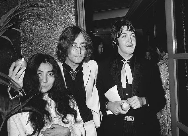 Yoko Ono, John Lennon and Paul McCartney