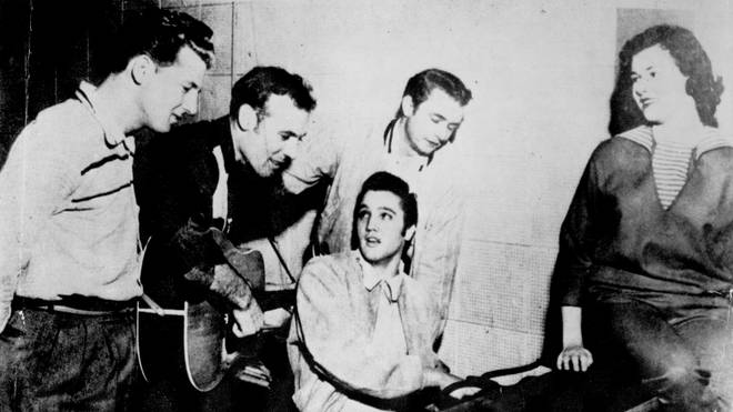 The uncropped Quartet, with Marilyn Evans "on" the piano