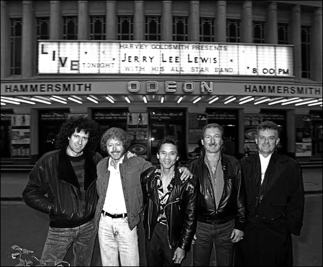Jerry Lee Lewis All Star Band With Brian May in 1988