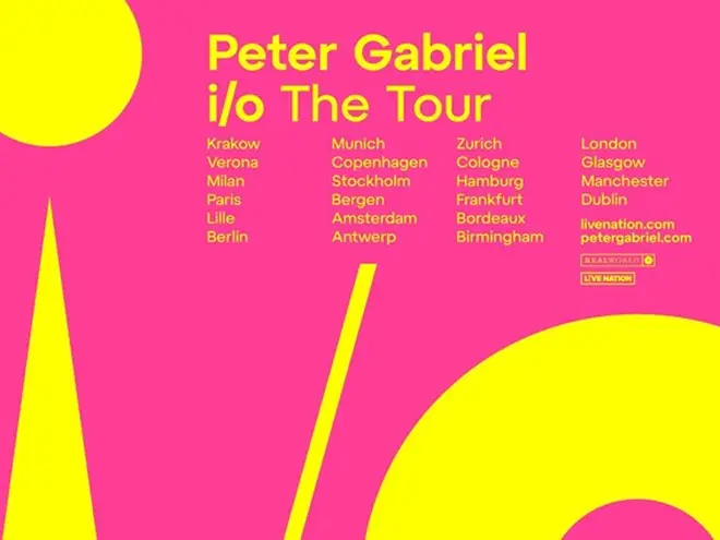 Peter Gabriel i/o Tour Poster