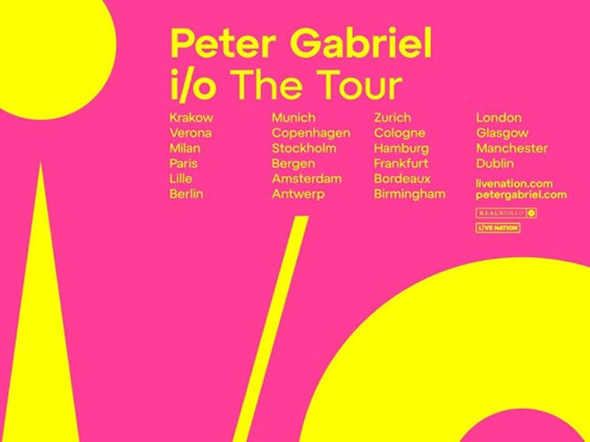 Peter Gabriel i/o Tour Poster