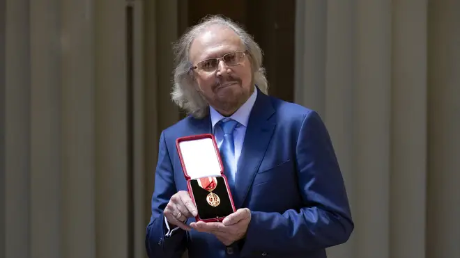 Barry Gibb was knighted in 2018