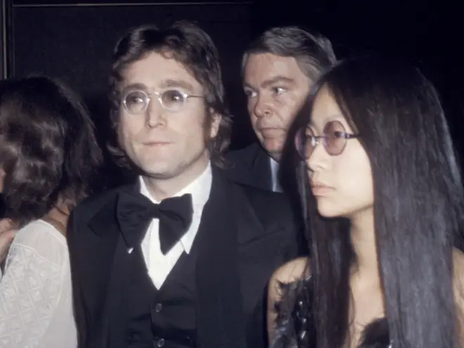 John Lennon and May Pang in 1974