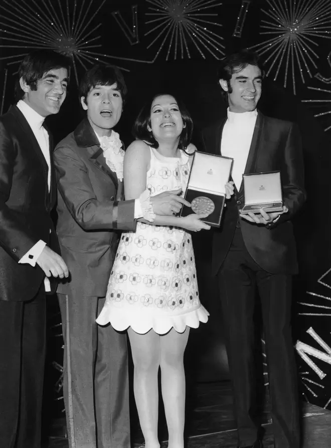 Eurovision 1968 winner Massiel and runner-up Cliff Richard