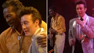 Both John Lennon and his son Julian were lucky enough to perform with blues great Chuck Berry.