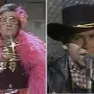 Can you imagine Johnny Cash and Elton John swapping clothes? Well, it happened!