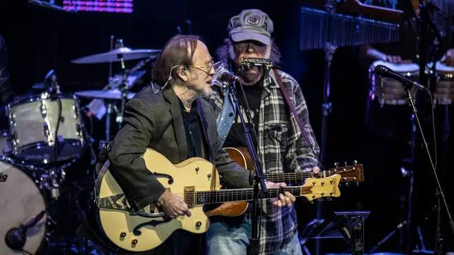 Stephen Stills and Neil Young at the Light Up The Blues 6 Concert