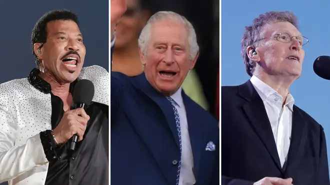 Lionel Richie and Steve Winwood performed at King Charles's Coronation Concert