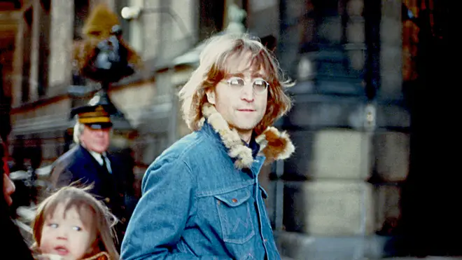 John Lennon in New York in 1977
