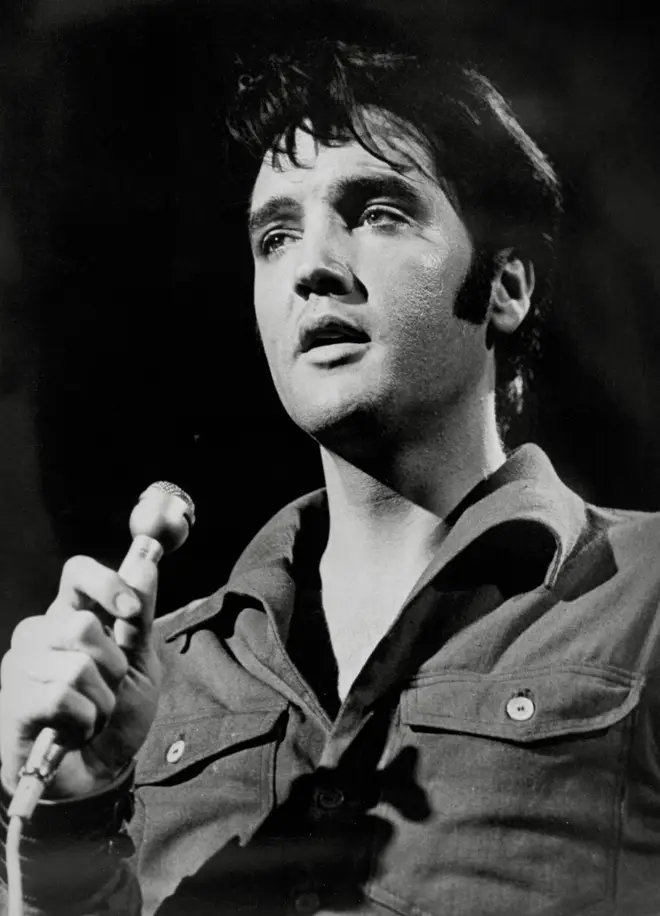 Elvis Presley in 1968.