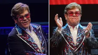 Elton John at the last date of his Farewell Yellow Brick Road live show