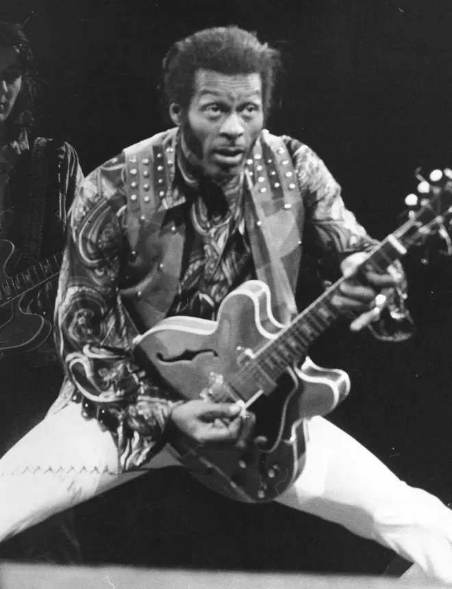 Chuck Berry in 1973. (Photo by: Universal Archive/Universal Images Group via Getty Images)
