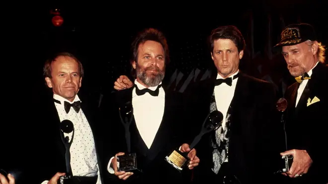 The Beach Boys at the Rock and Roll Hall of Fame in 1988